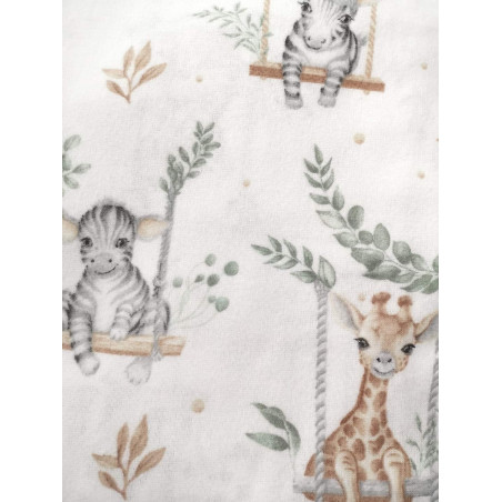 Flaneliniai vystyklai. Zebras ir žirafa. Flaneliniai vystyklai. Zebras ir žirafa.