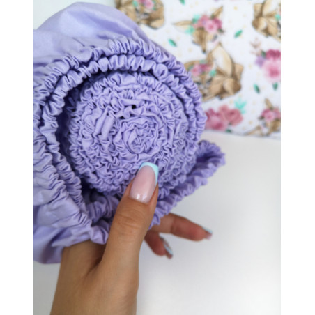 Alyvinė paklodė vežimėliui su guma „Alyvų žydėjimas“